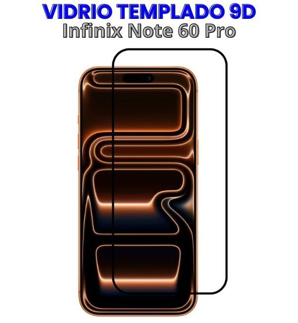 Vidrio Templado 9D para Infinix Note 60 Pro