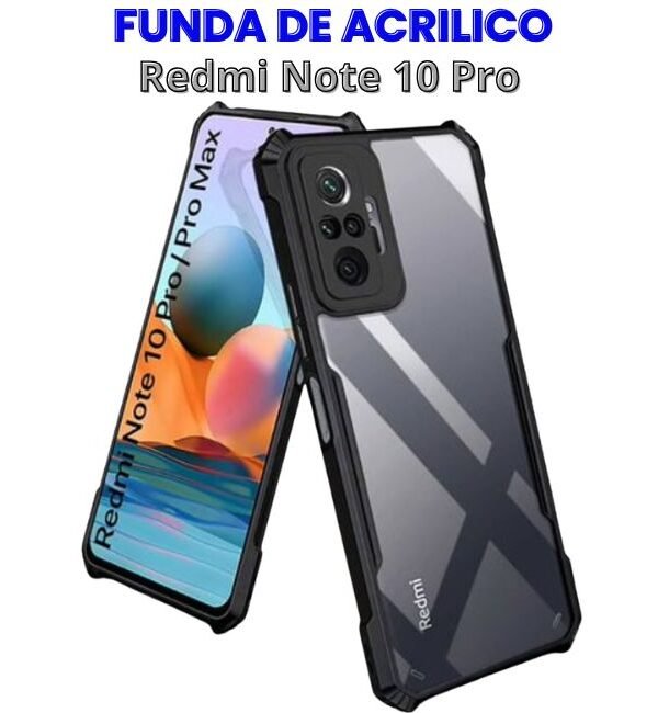 Funda de Acrilico para Xiaomi Redmi Note 10 Pro