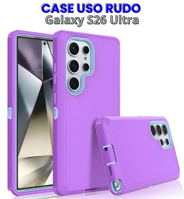 Case Uso Rudo Morado con Celeste S26 Ultra