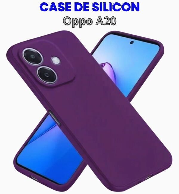 Case de Silicon Morado Oppo A20