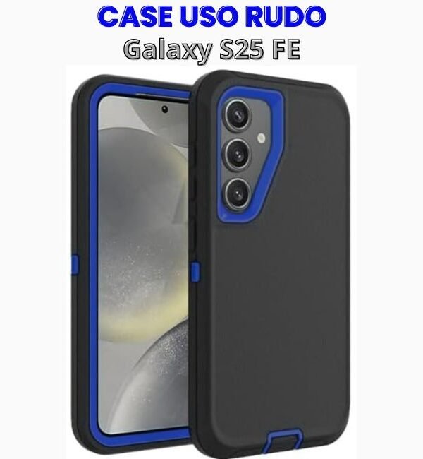 Case Uso Rudo Negro con Azul Galaxy S25 FE