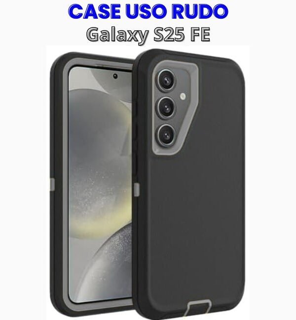 Case Uso Rudo Negro con Gris Galaxy S25 FE
