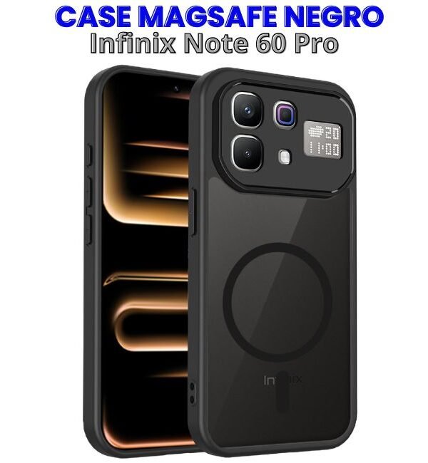Case MagSafe Negro para Infinix Note 60 Pro