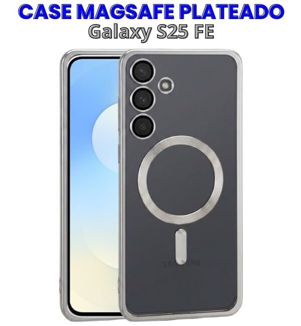 Case MagSafe Plateado para S25 FE