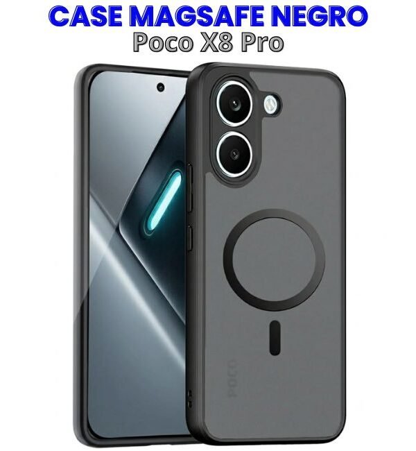 Case MagSafe Negro Xiaomi Poco X8 Pro 5g