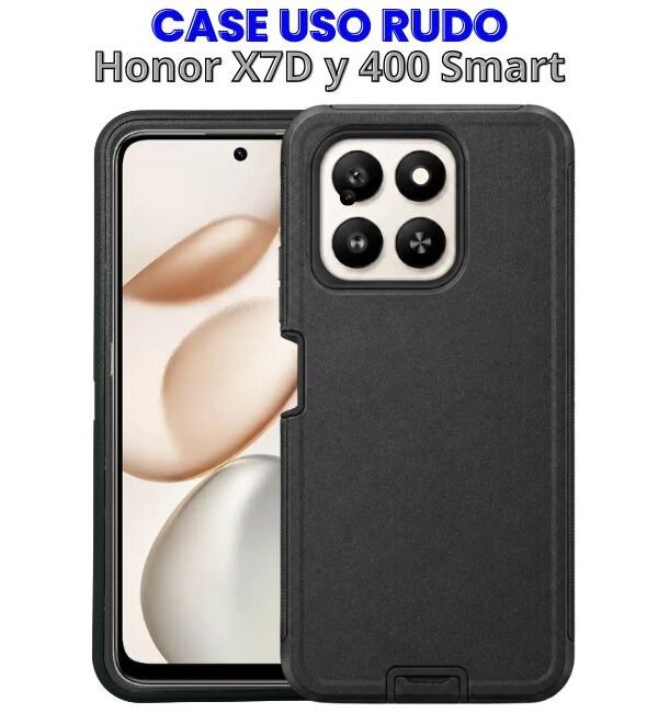 Case Uso Rudo Negro Honor 400 Smart y X7D