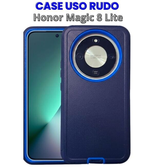 uso rudo azul-cel magic 8 lite Case Uso Rudo Azul para Honor Magic 8 Lite