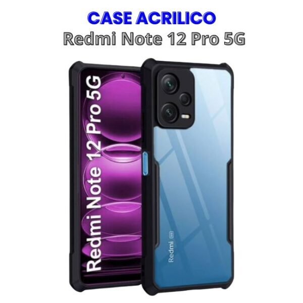 CASE ACRILCIO REDMI NOTE 12 PRO 5G Case Acrílico para Xiaomi Redmi Note 12 Pro 5g