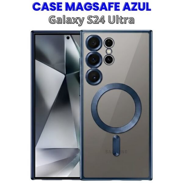 Case con Magsafe Azul S24 Ultra