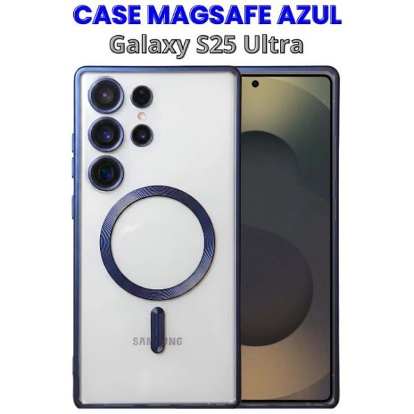 Case con Magsafe Azul S25 Ultra