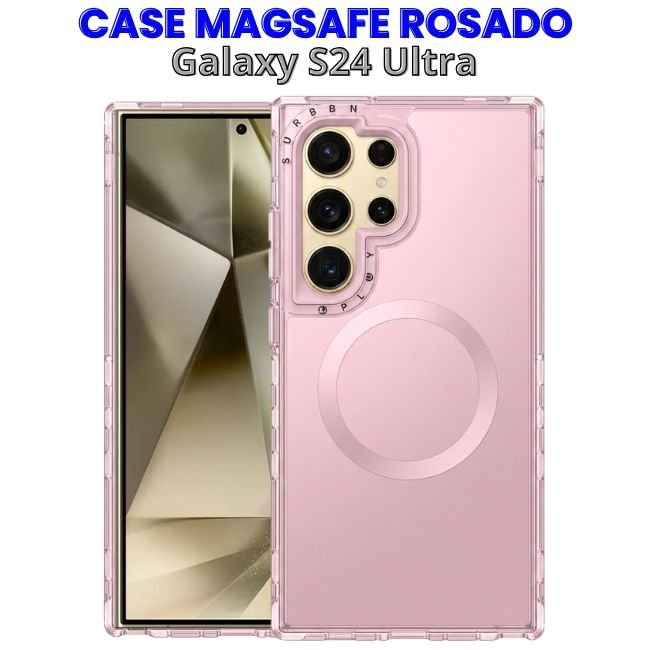 Case con Magsafe Rosado S24 Ultra