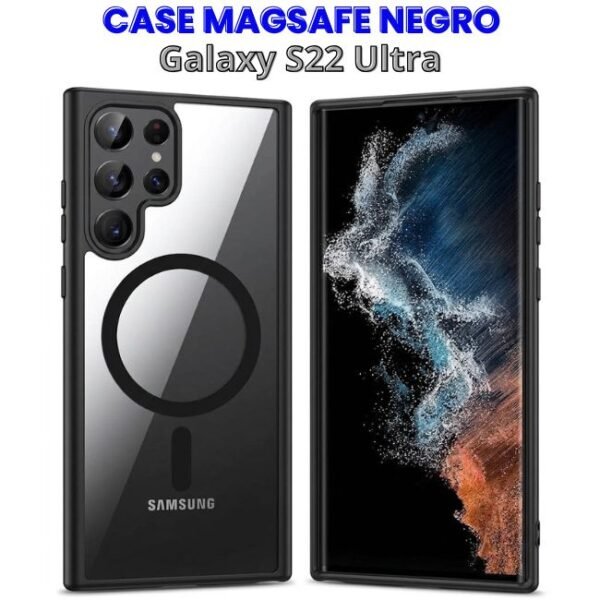 Case MagSafe Negro Mate Galaxy S22 Ultra