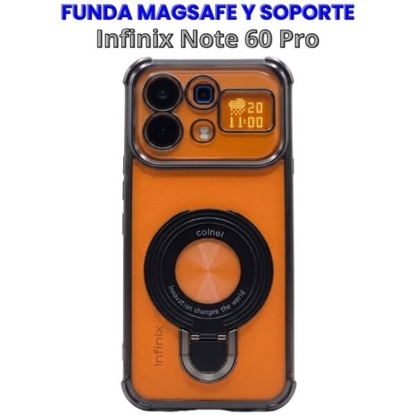 CASE MAGSAFE Y SOPORTE INFINIX NOTE 60 PRO Case con MagSafe y Soporte Infinix Note 60 Pro