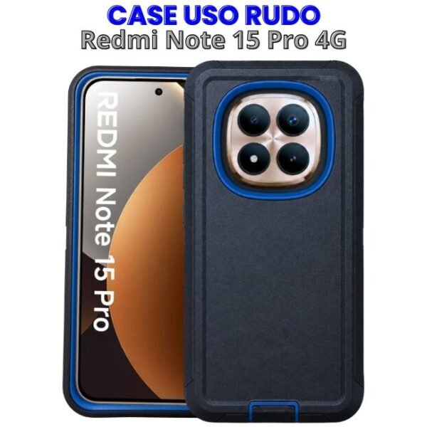 Case Uso Rudo Azul Redmi Note 15 Pro 4G