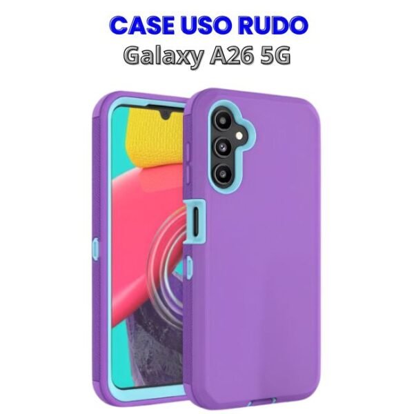 Case Uso Rudo Morado con Celeste Samsung A26 5g