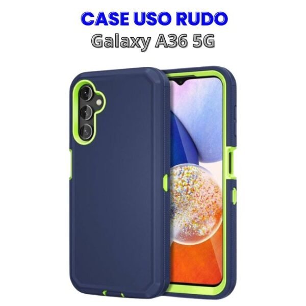 Case Uso Rudo Azul con Verde A36 5g