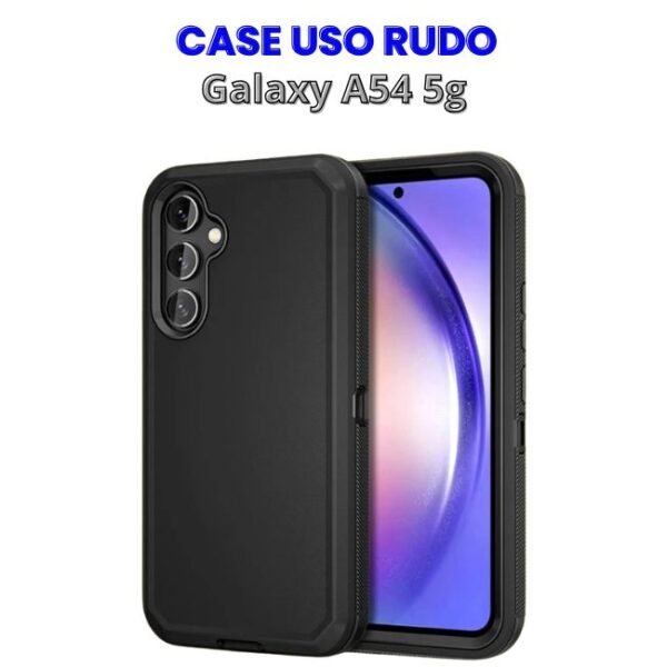 CASE USO RUDO GALAXY A54 5G (3) Case Uso Rudo Negro A54 5g