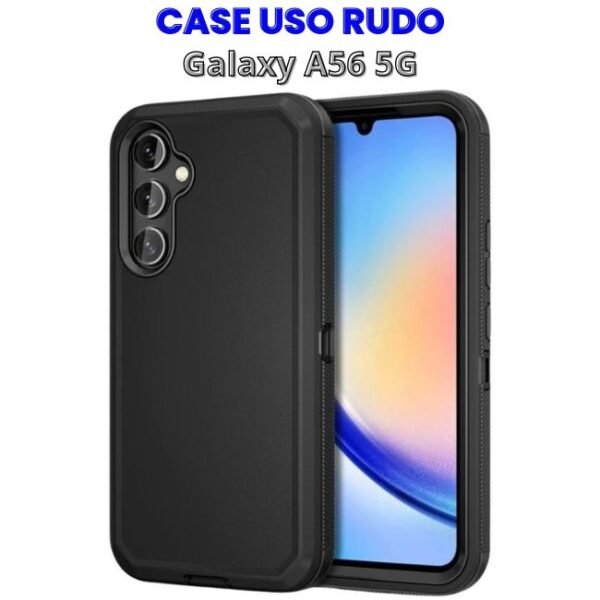 CASE USO RUDO NEGRO GALAXY A56 5G Case Uso Rudo Negro Samsung A56 5g