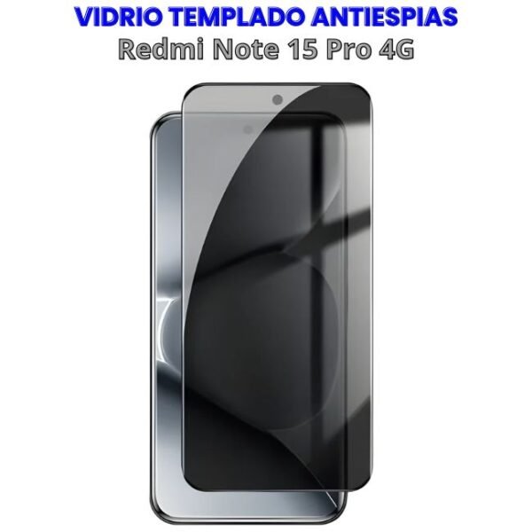 Vidrio Templado Antiespias Redmi Note 15 Pro 4g