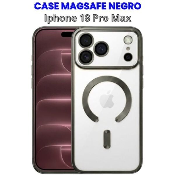 CASE MASAFE NEGRO IPHONE 18 PRO MAX Case con Magsafe Negro para Iphone 18 Pro Max