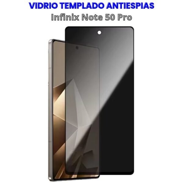 Vidrio Templado Antiespias Infinix Note 50 Pro